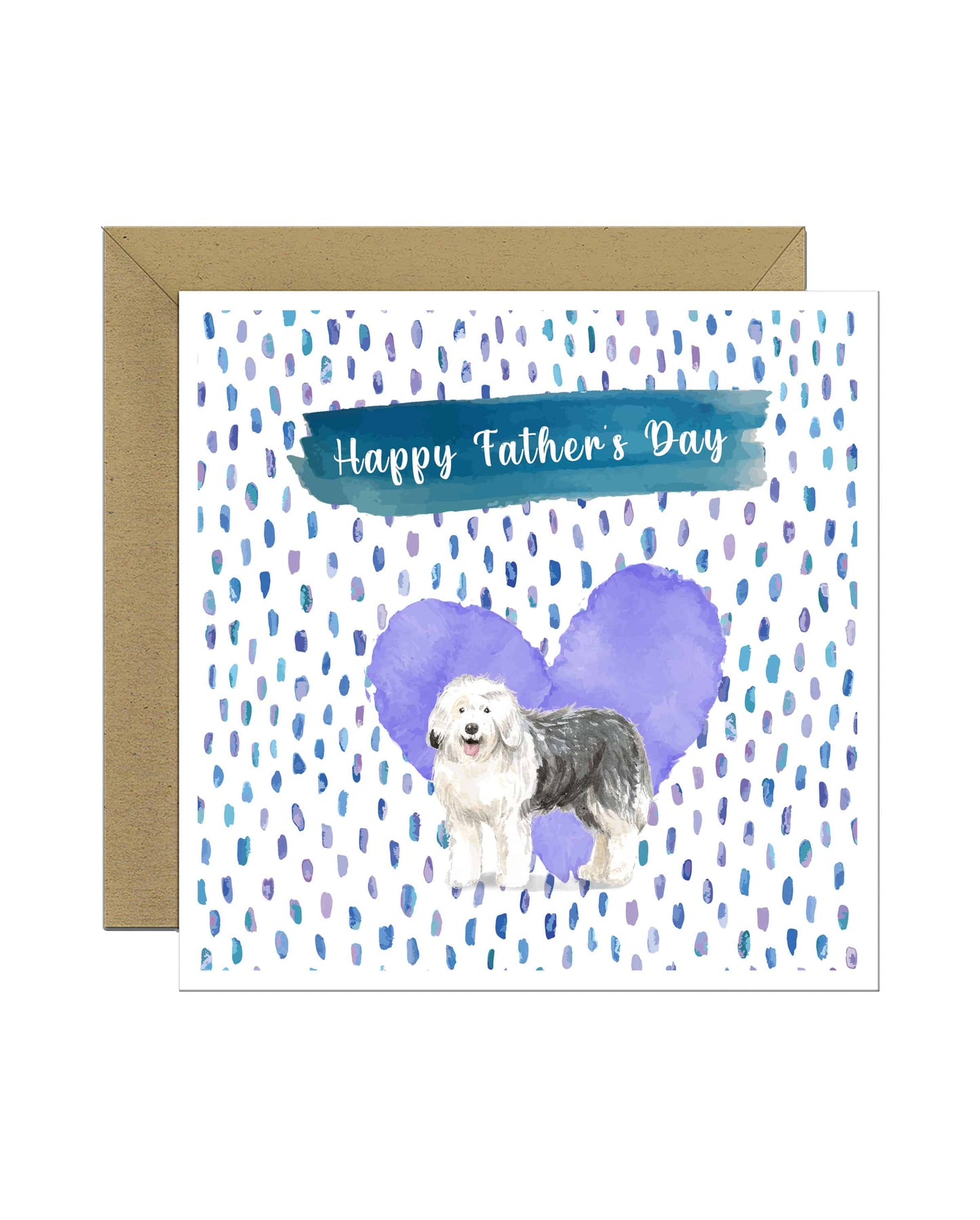 Old English Sheepdog Father's Day Card