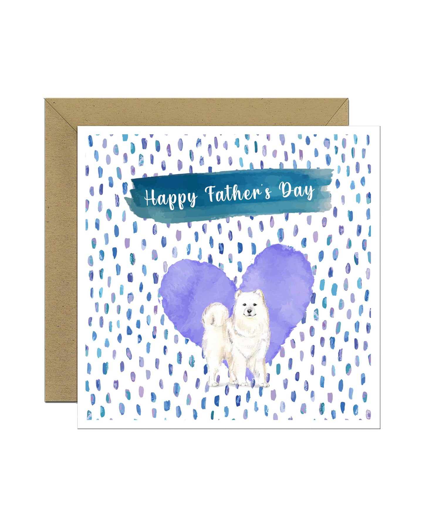 Samoyed Father's Day Card