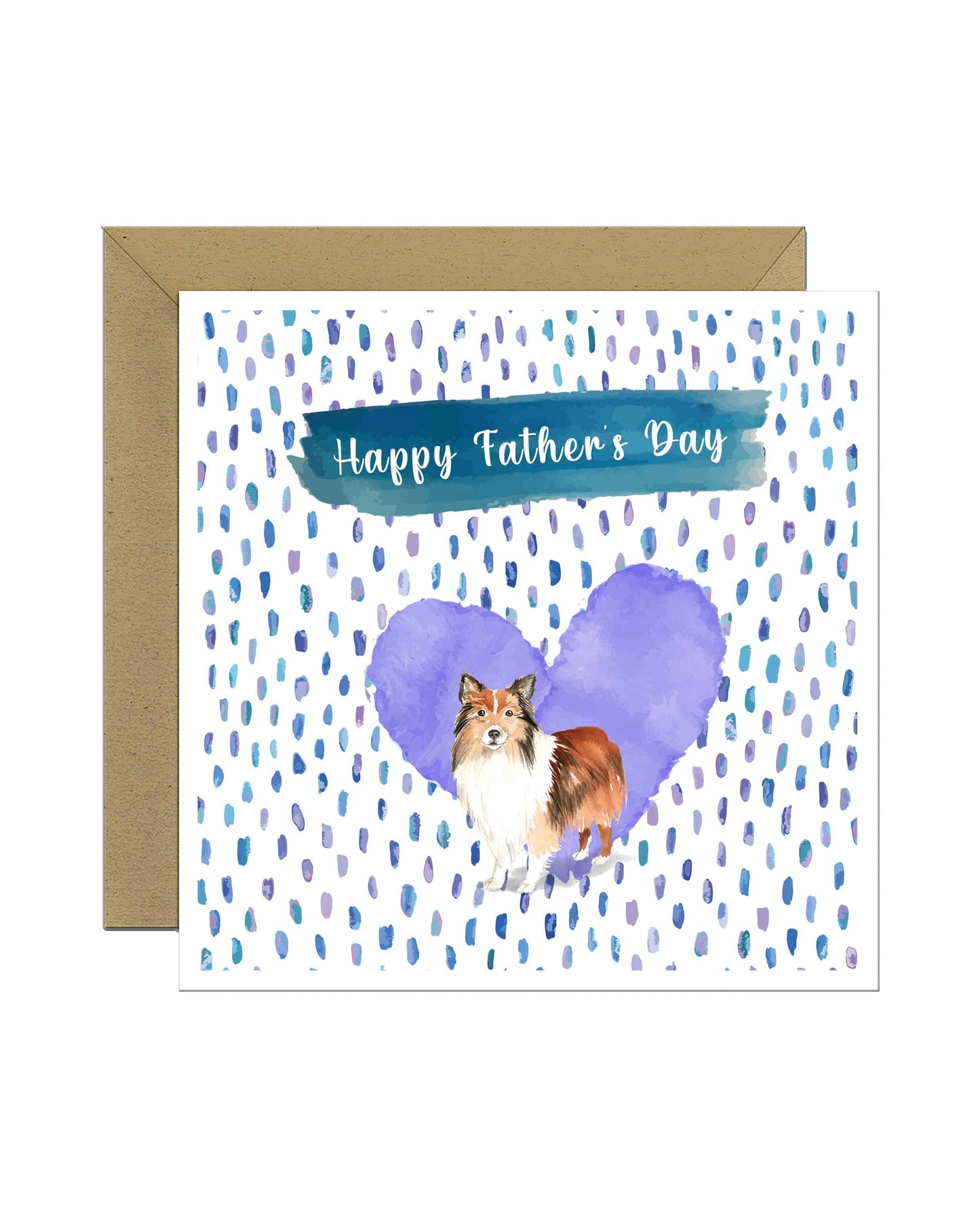 Shetland Sheepdog Father's Day Card