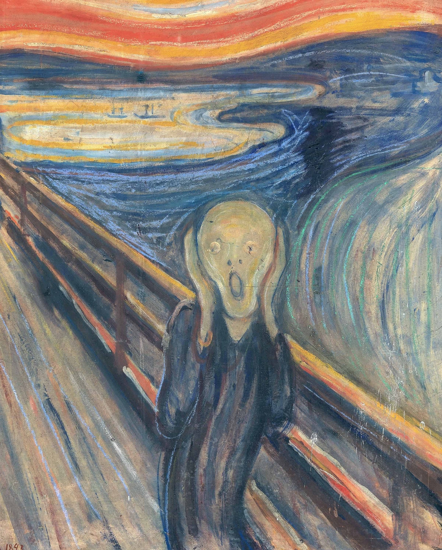 The Scream by Edvard Munch Premium Cushion