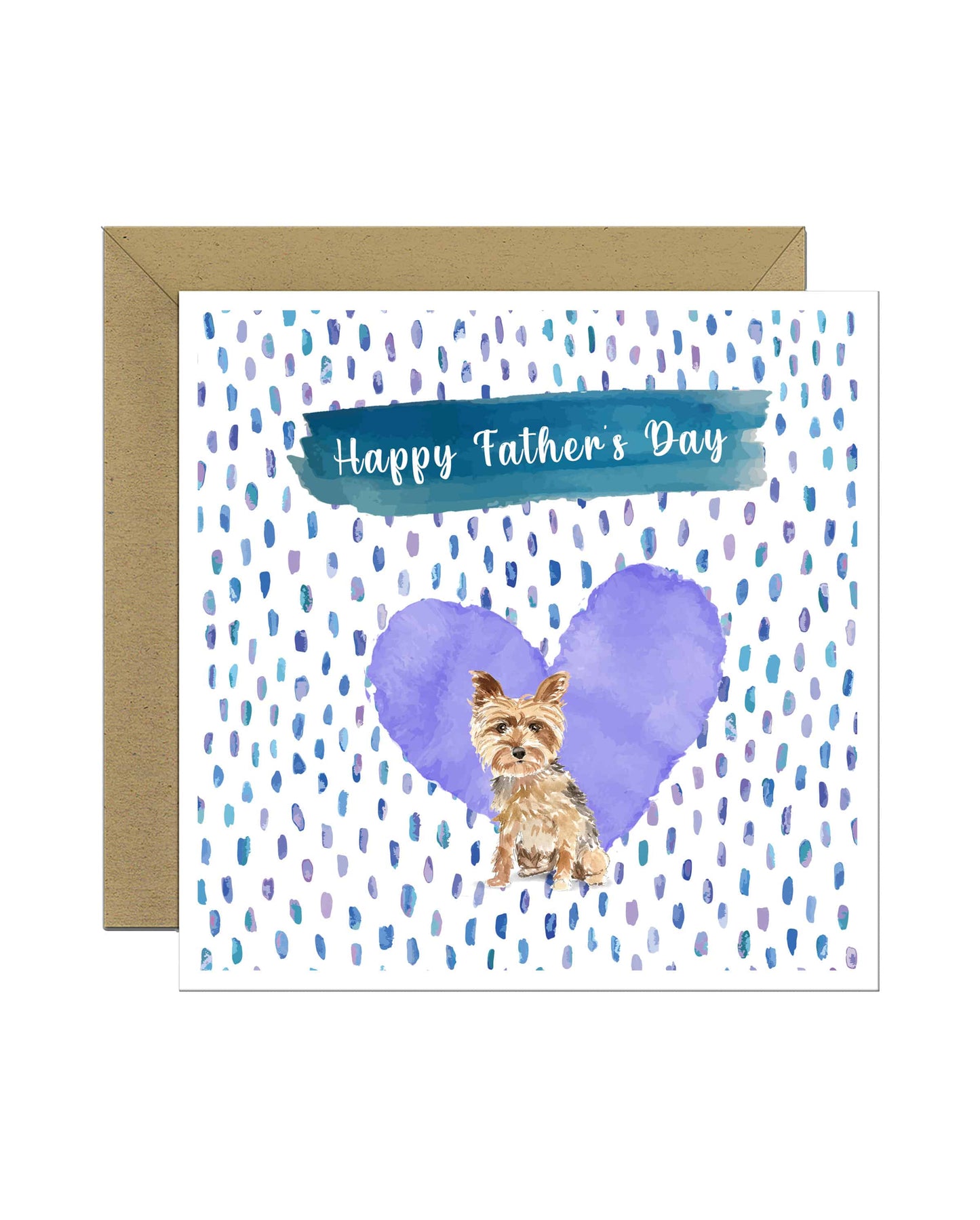 Yorkshire Terrier Dog Father's Day Card