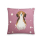 Beagle Rose Premium Cushion