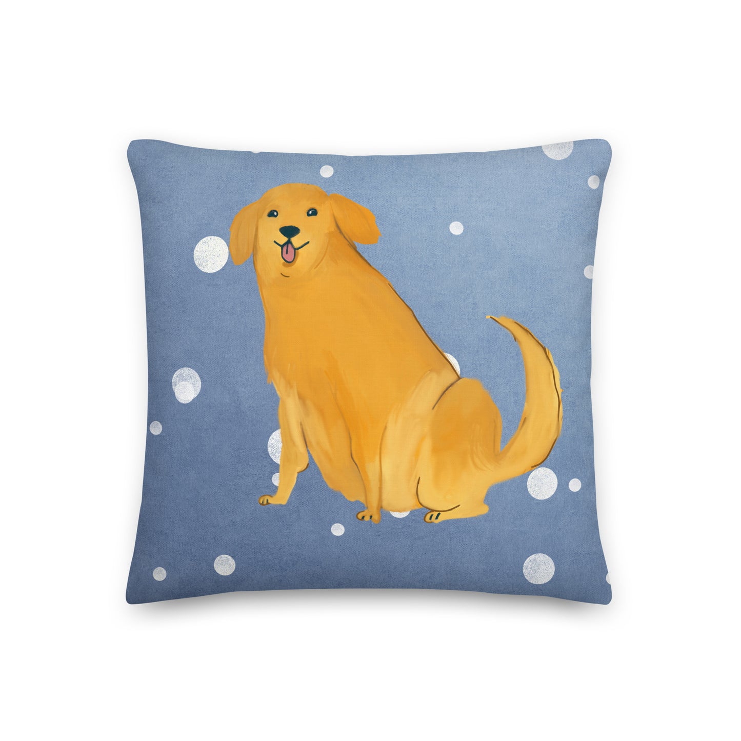 Golden Retriever Sky Premium Cushion