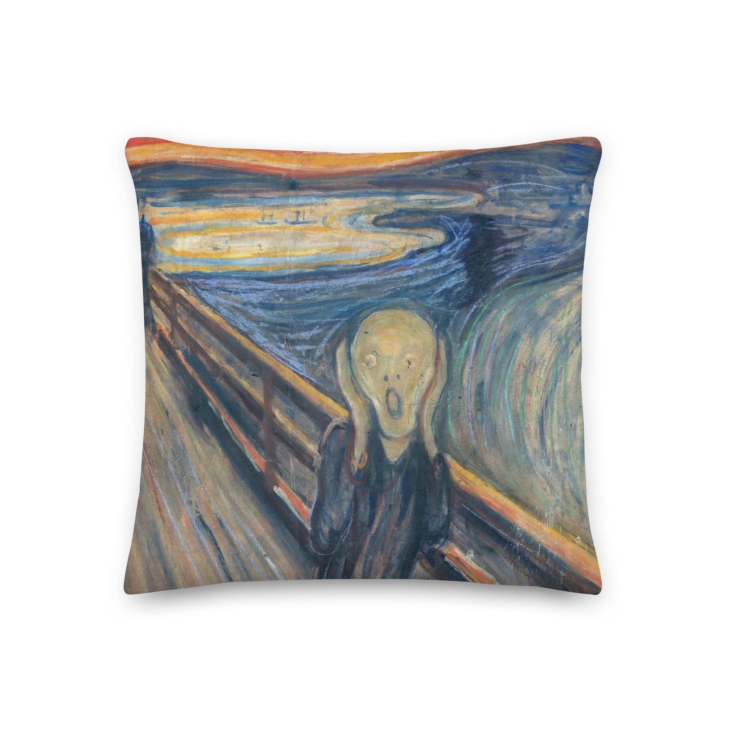 The Scream by Edvard Munch Premium Cushion