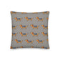 Grey Dachshund Premium Pillow