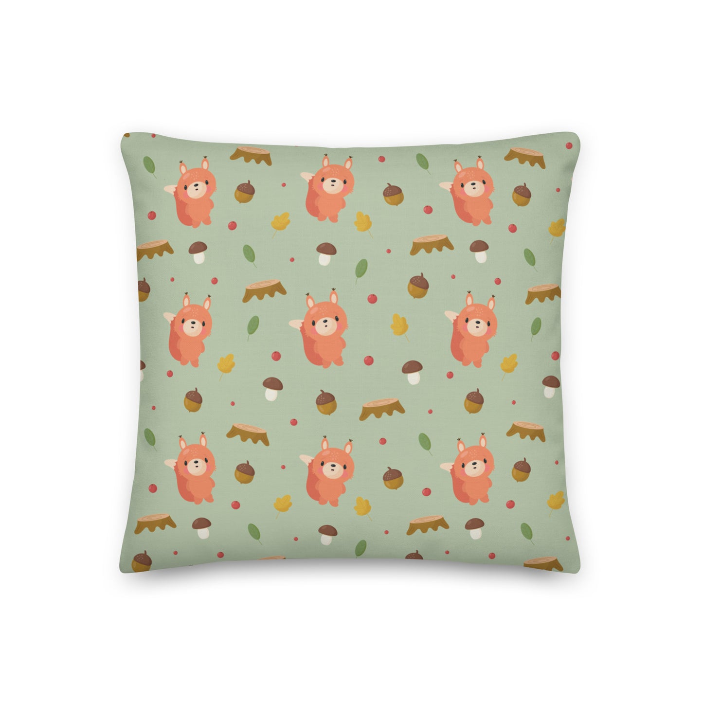 Forest Squirrel Premium Pillow