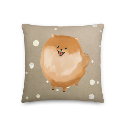 Pomeranian Autumn Premium Cushion