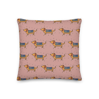 Berry Dachshund Premium Pillow