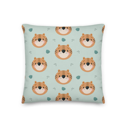 Cute Tiger Face Premium Pillow