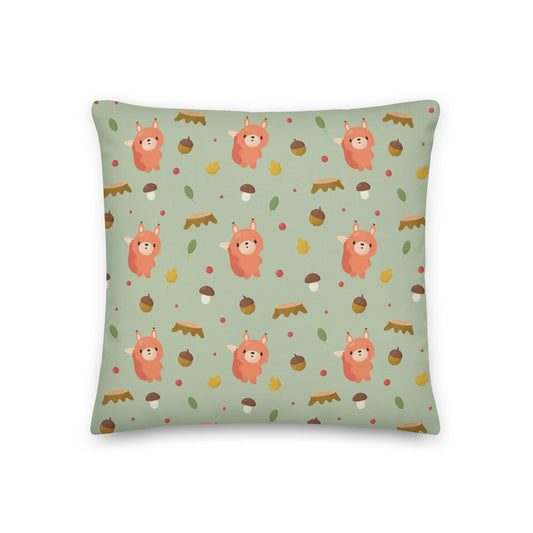 Forest Squirrel Premium Pillow