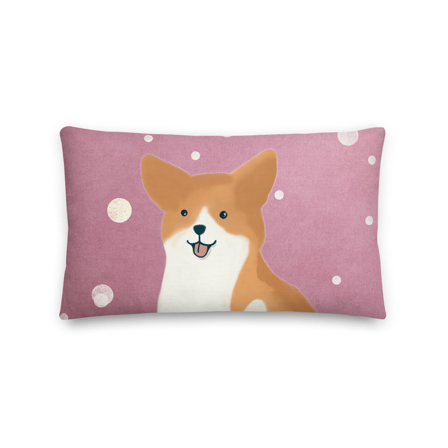 Corgi Rose Premium Cushion