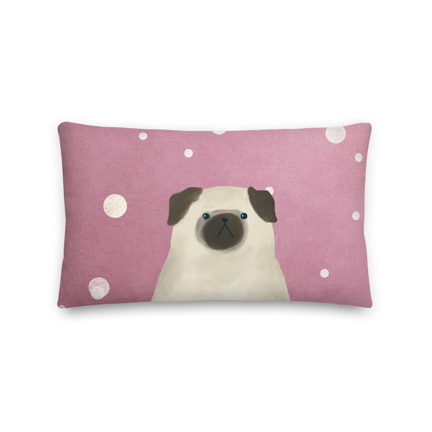 Pug Rose Premium Cushion