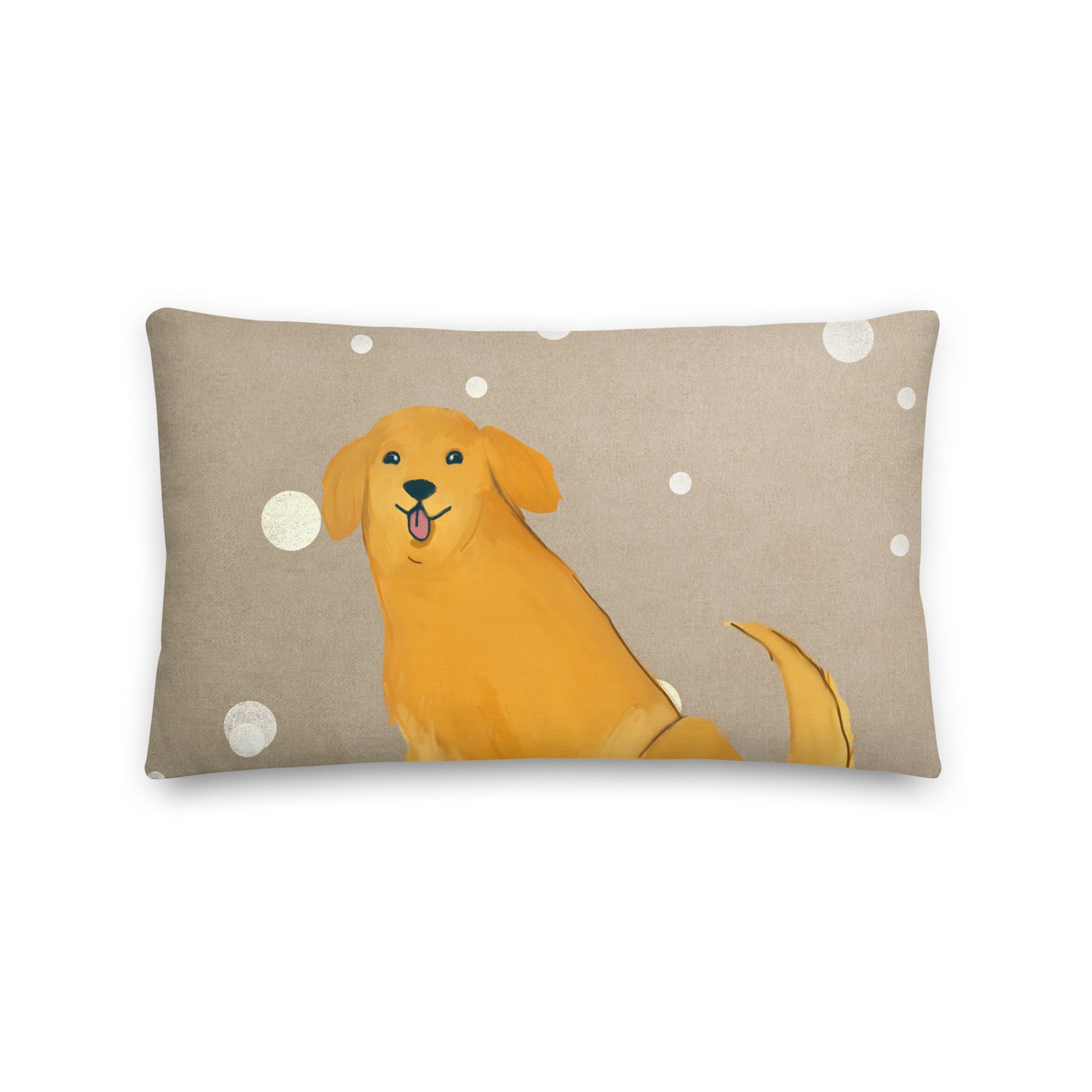 Golden Retriever Autumn Premium Cushion