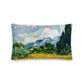 Wheat Field with Cypresses by Van Gogh Premium Pillow