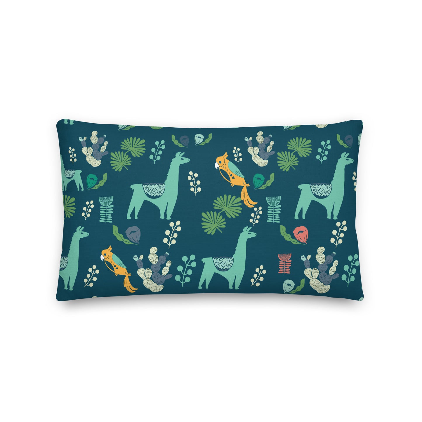 Nordic llama Cactus Green Premium Cushion