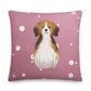 Beagle Rose Premium Cushion