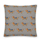 Grey Dachshund Premium Pillow