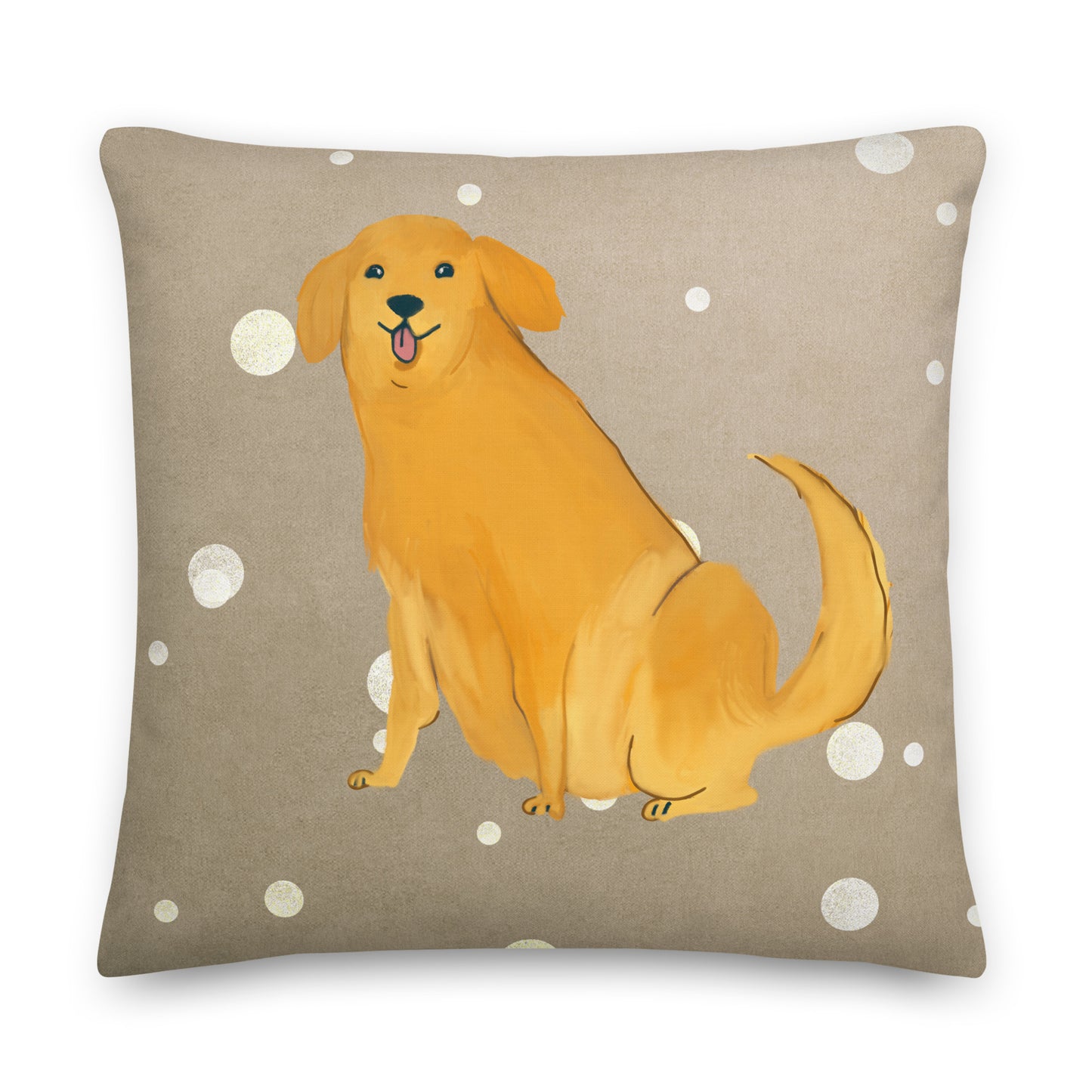 Golden Retriever Autumn Premium Cushion