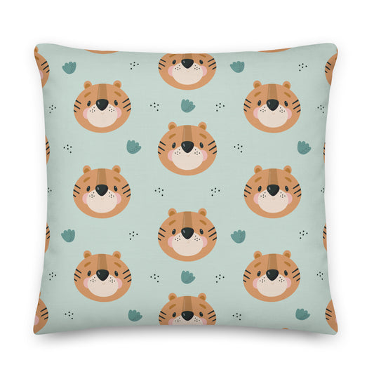 Cute Tiger Face Premium Pillow