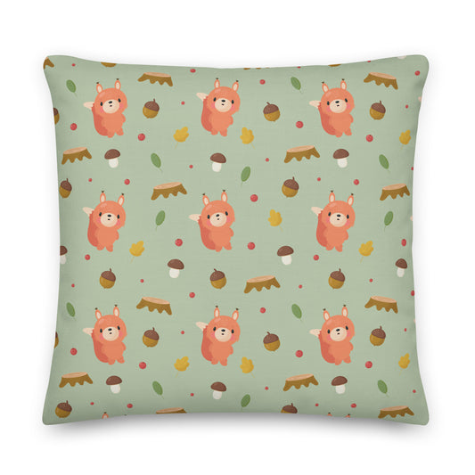 Forest Squirrel Premium Pillow