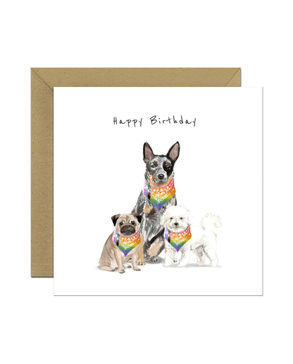 Gay Progressive Birthday Dog Card