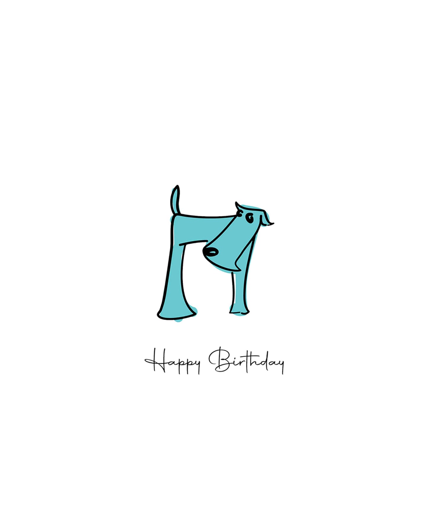 The Derpy Dog Birthday Card