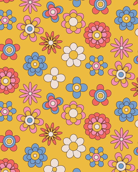 70s Flower Power iPhone Case