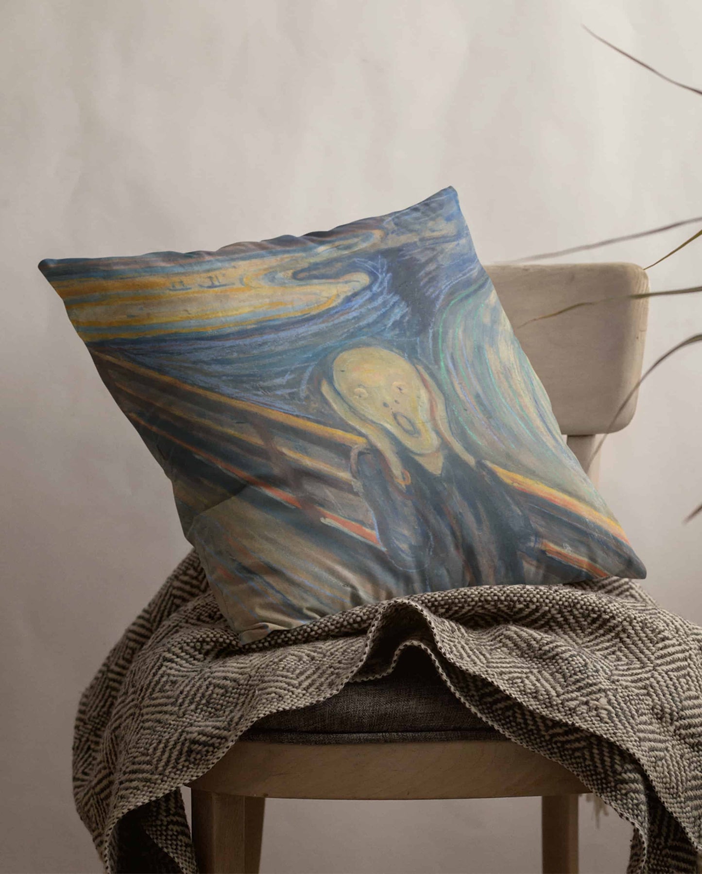 The Scream by Edvard Munch Premium Cushion