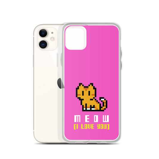 8 Bit Meow iPhone Case