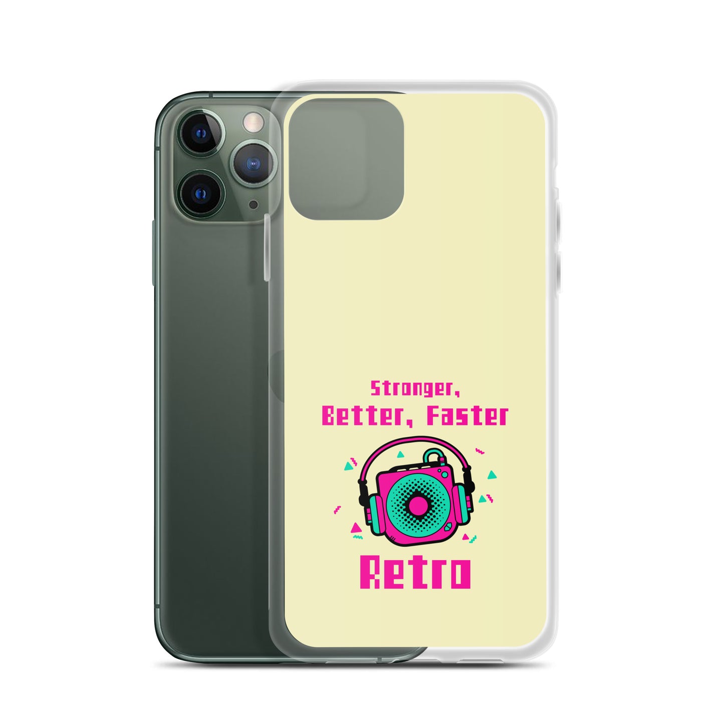 Stronger, Better, Faster Retro iPhone Case