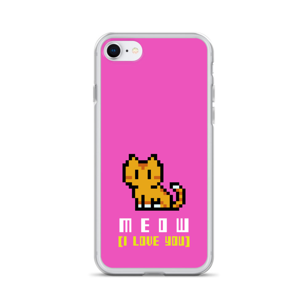 8 Bit Meow iPhone Case