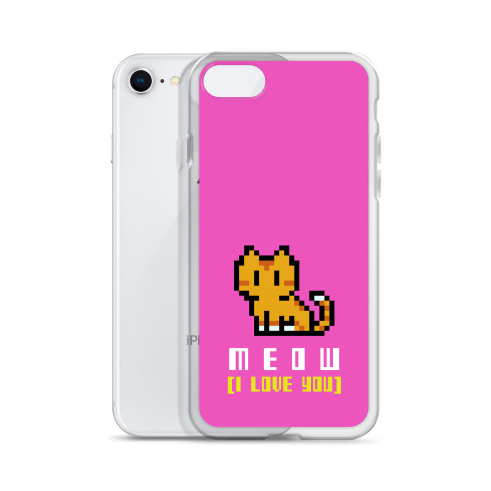 8 Bit Meow iPhone Case