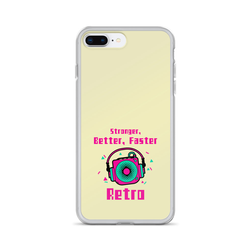 Stronger, Better, Faster Retro iPhone Case