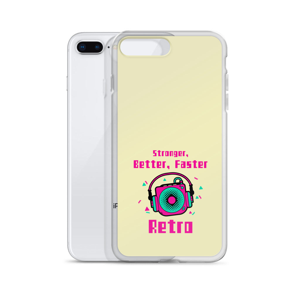 Stronger, Better, Faster Retro iPhone Case