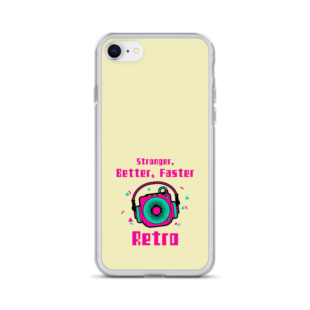 Stronger, Better, Faster Retro iPhone Case