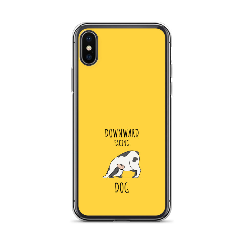 Downward Facng Dog Yoga iPhone Case