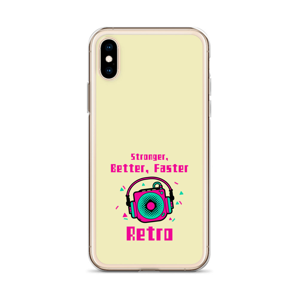 Stronger, Better, Faster Retro iPhone Case