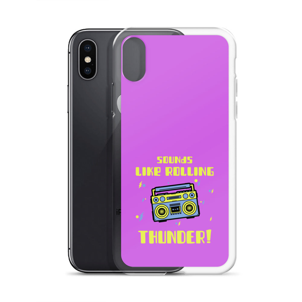 Sounds Like Rolling Thunder iPhone Case