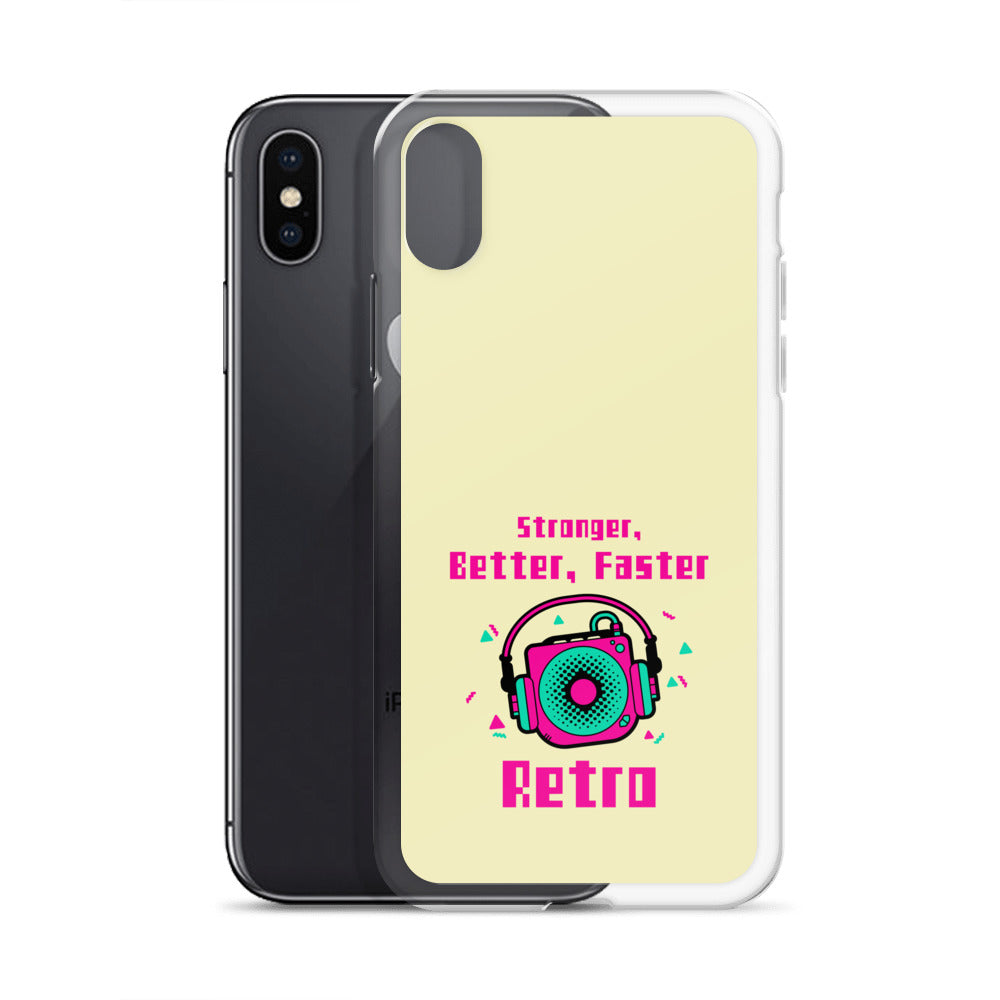 Stronger, Better, Faster Retro iPhone Case