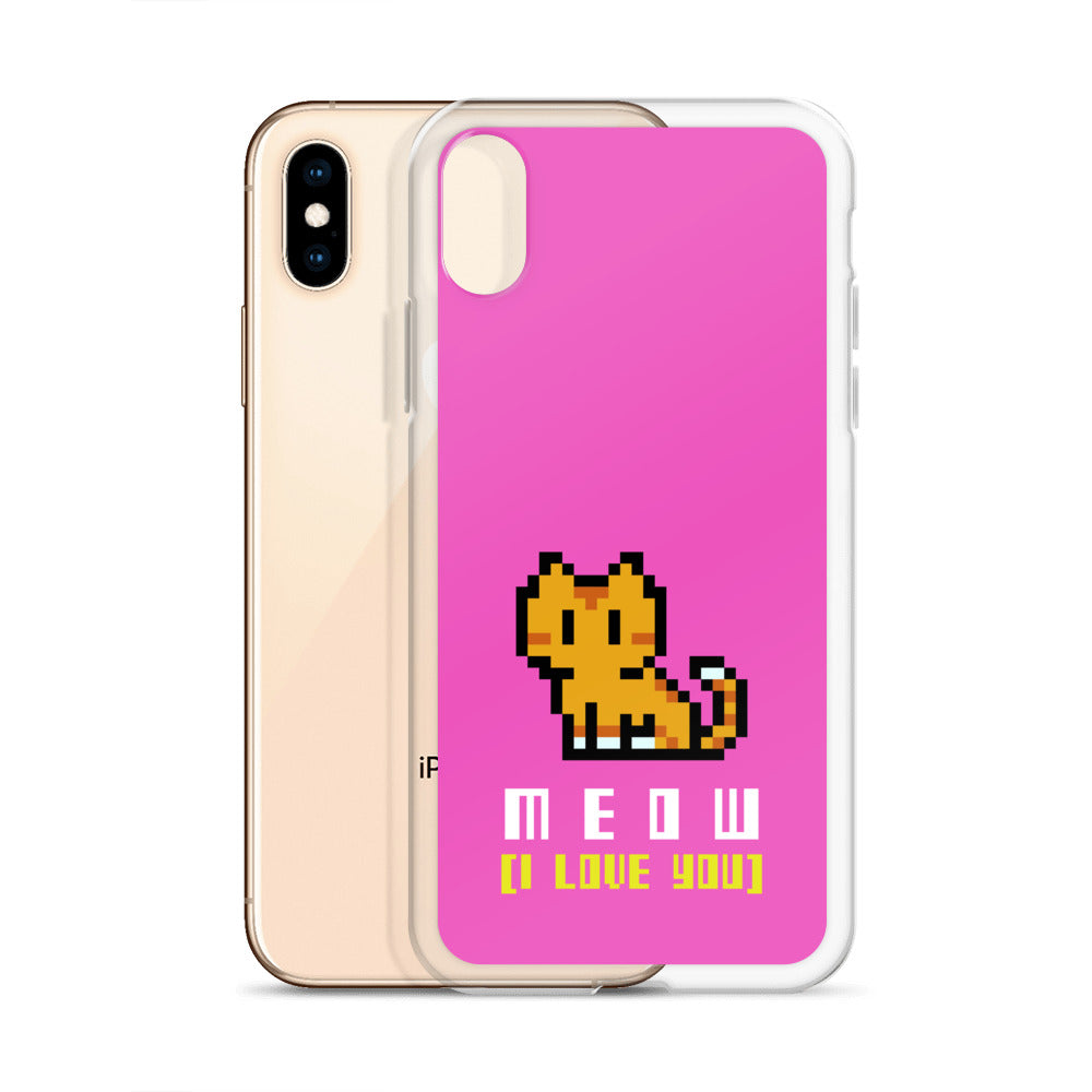 8 Bit Meow iPhone Case