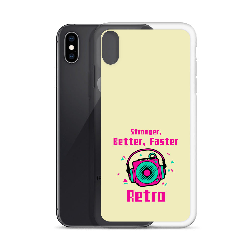 Stronger, Better, Faster Retro iPhone Case