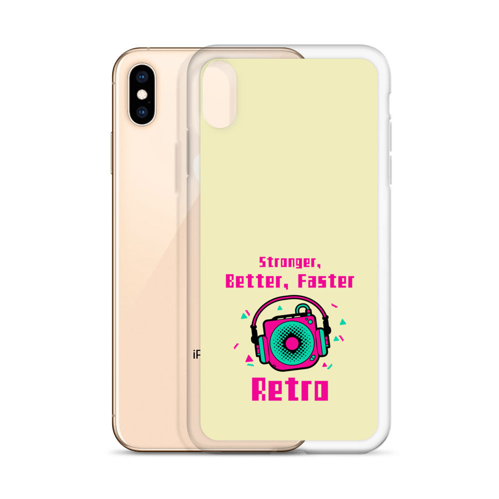 Stronger, Better, Faster Retro iPhone Case