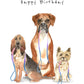 Bisexual Birthday Dog Card