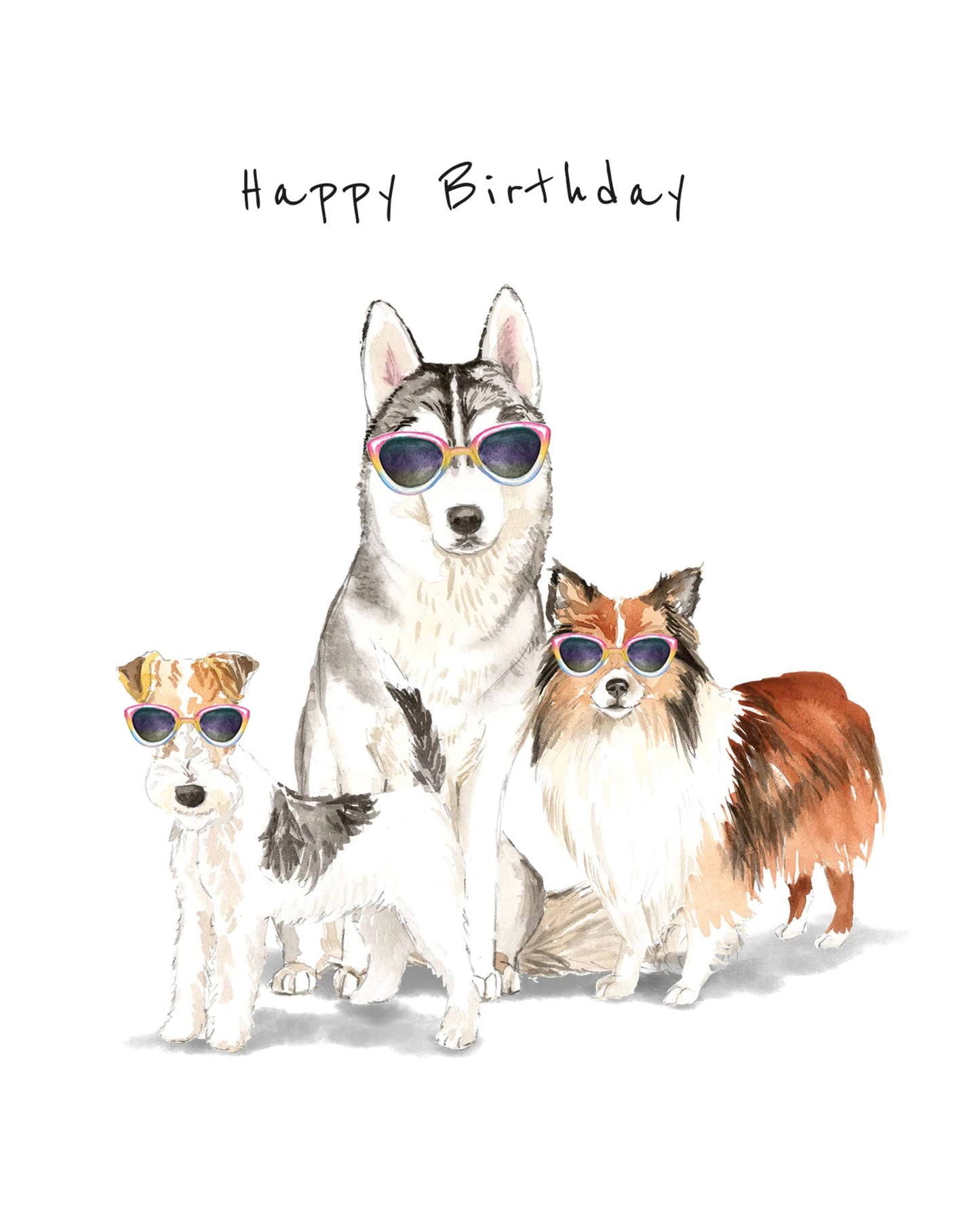 Pansexual Birthday Dog Card