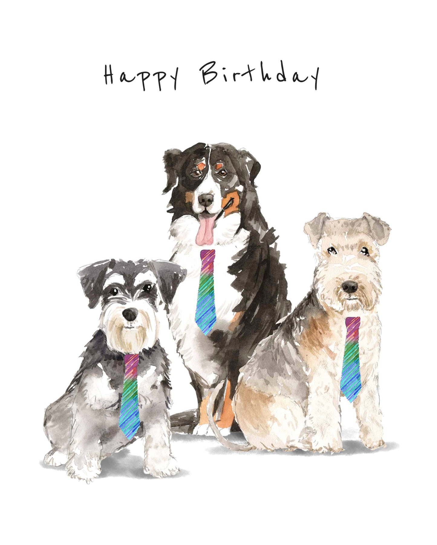 Polysexual Birthday Dog Card