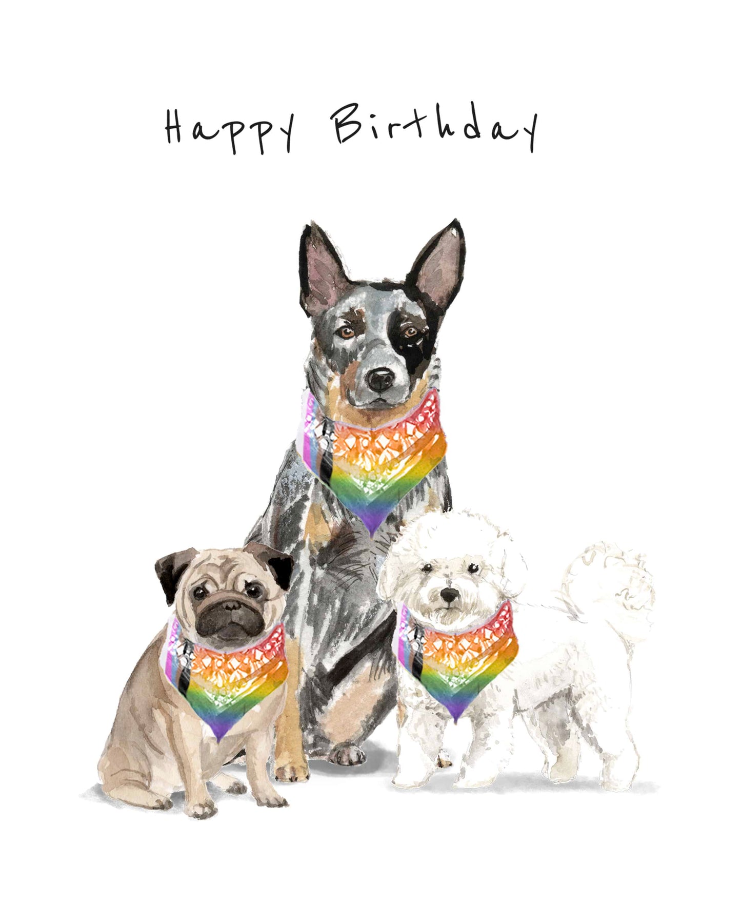 Gay Progressive Birthday Dog Card