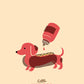 Little Hot Dog iPhone Case