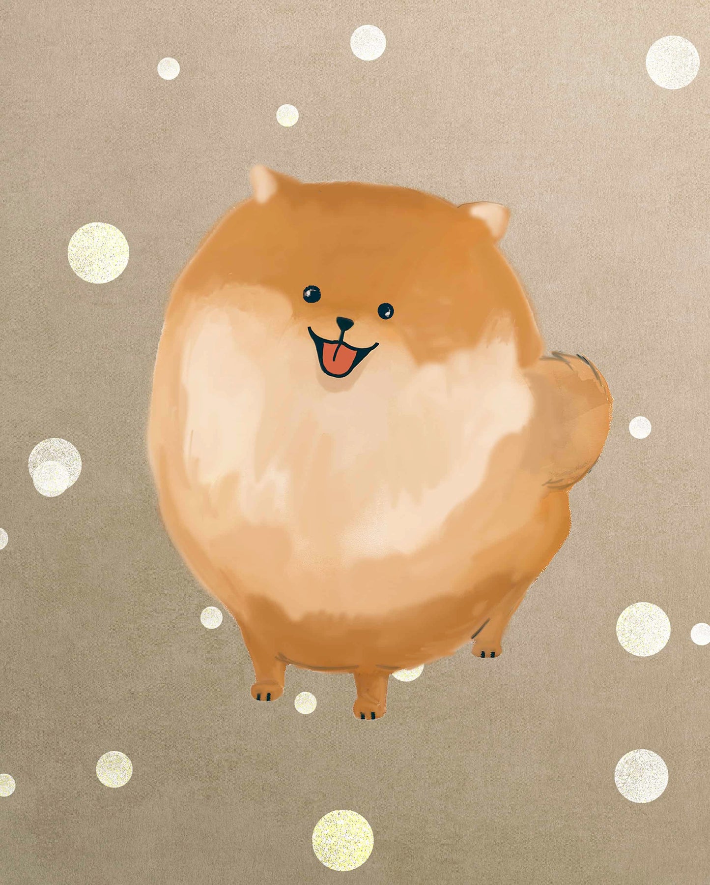 Pomeranian Autumn Premium Cushion