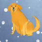 Golden Retriever Sky Premium Cushion