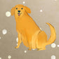 Golden Retriever Autumn Premium Cushion